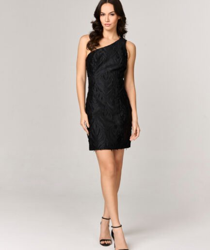 VESTIDO CURTO COM ASSIMETRIA - 10434311