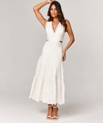 VESTIDO MIDI DE LAISE COM APLICACOES - 1077311