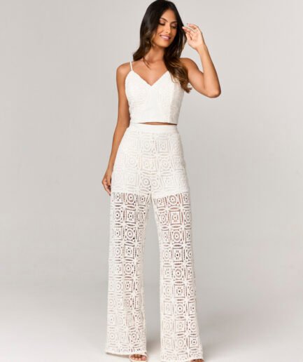 CONJUNTO CALCA E CROPPED COM DETALHE PAETE - 11224211