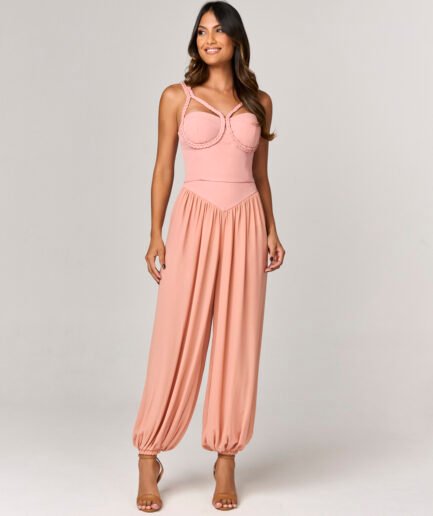 CONJUNTO CALCA E CROPPED COM DETALHES DE TRANCADO - 11224511